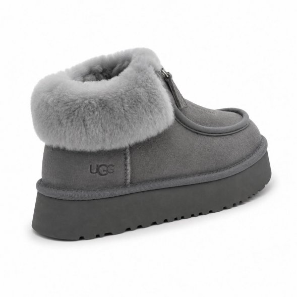 Ugg Funkette Platform Boots - Grey - серый, 39, Замша
