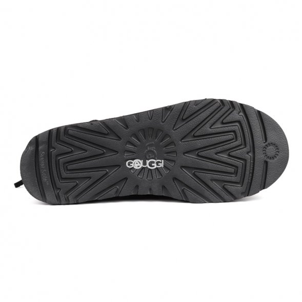 Men`s UGG Classic Ultra Mini Hybrid Strap Short Boots Black