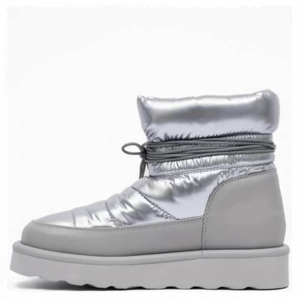 Женские мини угги Ugg Classic Mini Blow Silver