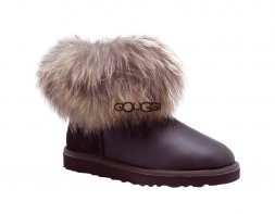 Mini Fox Fur Metallic Chocolate