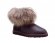 Mini Fox Fur Metallic Chocolate