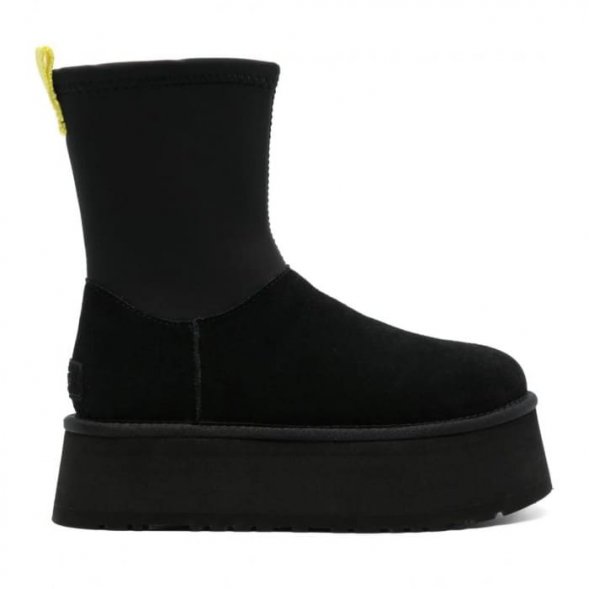 Женские вязаные угги на платформе UGG Classic Dipper Black