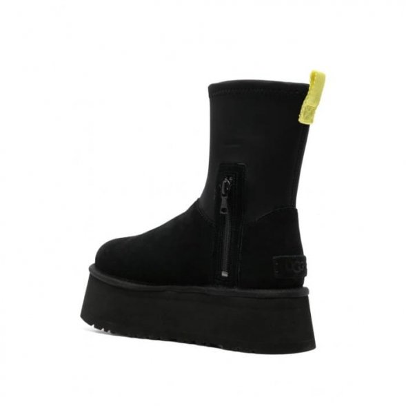 Женские вязаные угги на платформе UGG Classic Dipper Black