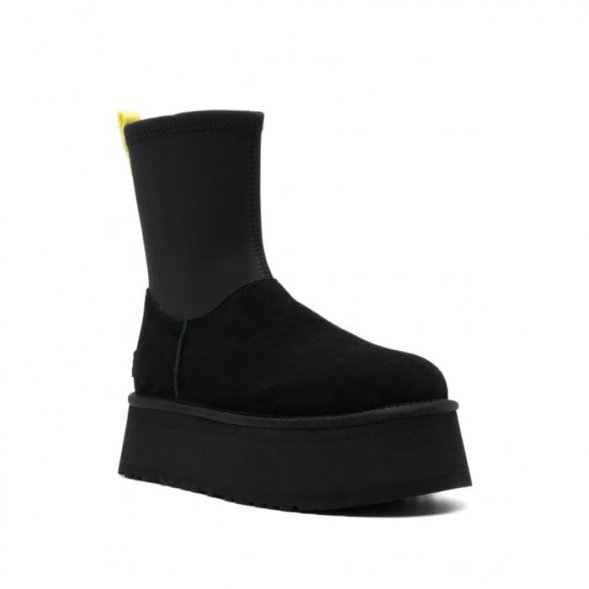 Женские вязаные угги на платформе UGG Classic Dipper Black