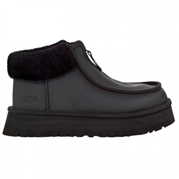 Ugg Funkette Platform Leather - Black - черный, 38, кожа