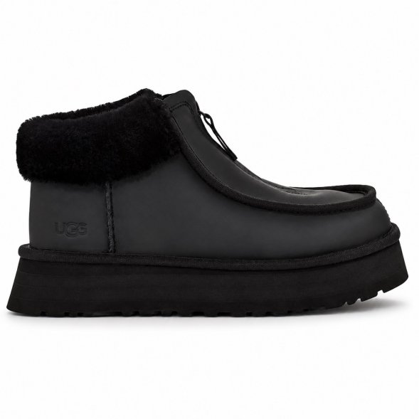 Ugg Funkette Platform Leather - Black - черный, 36, кожа