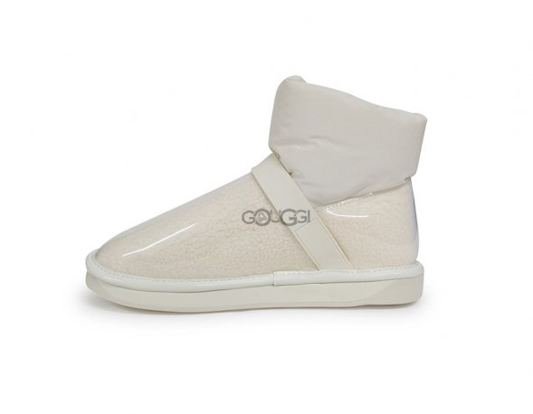 Clear Quilty Boots White