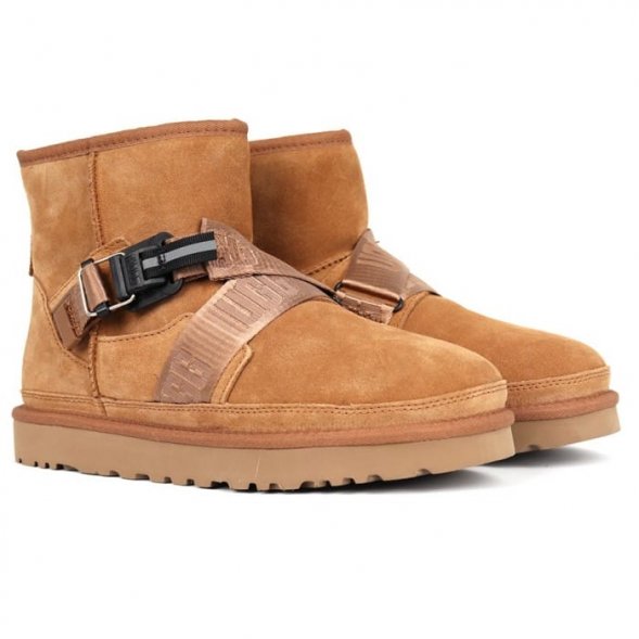 Мужские мини угги Ugg Classic Mini Quickclick Boot - Chestnut