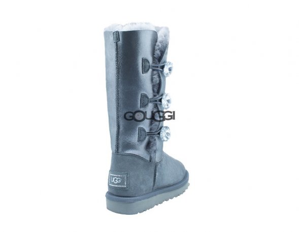 Bailey Button Triplet Bling Glitter Grey