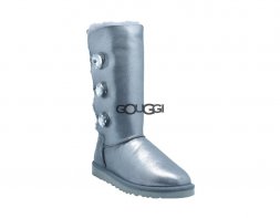 Bailey Button Triplet Bling Glitter Grey