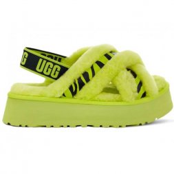 Ugg Disco Cross Slide Animalia - Key Lime