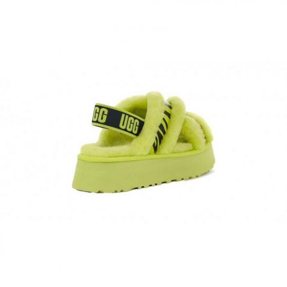 Женские сандалии Ugg Disco Cross Slide Animalia - Key Lime