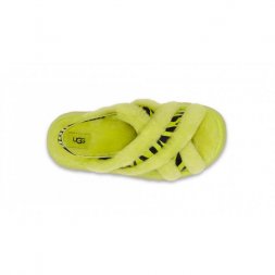 Ugg Disco Cross Slide Animalia - Key Lime