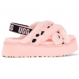 Ugg Disco Cross Slide Animalia - Pink Scallop