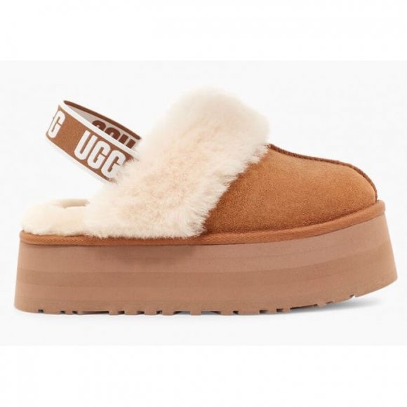 UGG FUNKETTE SLIPPER - Chestnut - Каштановый, 35, Замша