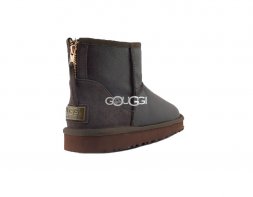 Mini Zip Metallic Chocolate