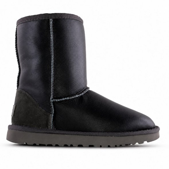 Мужские обливные короткие угги Ugg Classic Short Men's Metallic - Grey