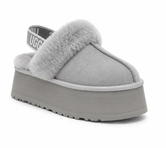 Женские сандалии на платформе UGG FUNKETTE SLIPPER - Grey Violet