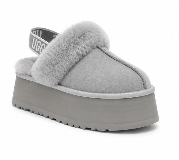 UGG FUNKETTE SLIPPER - Grey Violet - Светло-серый, 35, Замша