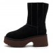 Женские ботинки на платформе Ugg Classic Twin Seam New Heights - Black