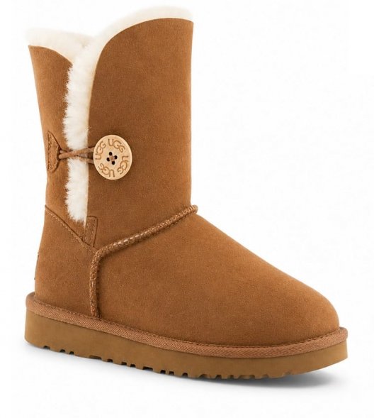Ugg Bailey Button II Boot - Chestnut - Каштановый, 35, Замша