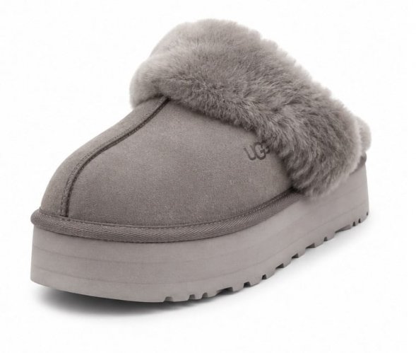 UGG DISQUETTE - Grey - серый, 35, Натуральная овчина
