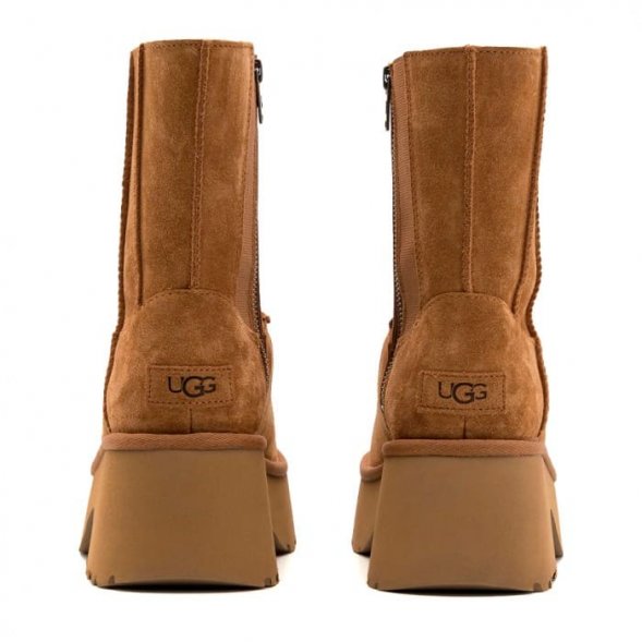 Женские ботинки на платформе Ugg Classic Twin Seam New Heights - Chestnut