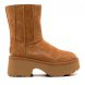 Женские ботинки на платформе Ugg Classic Twin Seam New Heights - Chestnut