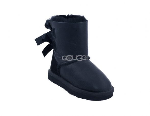 Kids Bailey Bow Metallic Black - 29