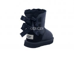Kids Bailey Bow Metallic Black