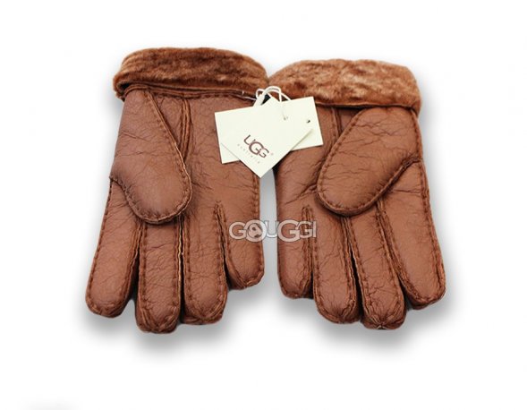 меховые перчатки женские Chestnut Leather