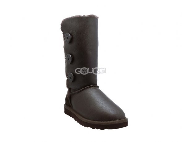 Bailey Button Triplet Metallic Chocolate