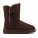 Женские короткие угги с пуговицей и пропиткой Ugg Bailey Button II Boot - Chocolate