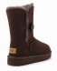 Женские короткие угги с пуговицей и пропиткой Ugg Bailey Button II Boot - Chocolate