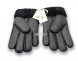 меховые перчатки мужские Leather Black