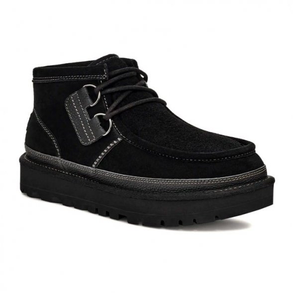 UGG Hayden Moc Chukka - Black - черный, 44, Замша