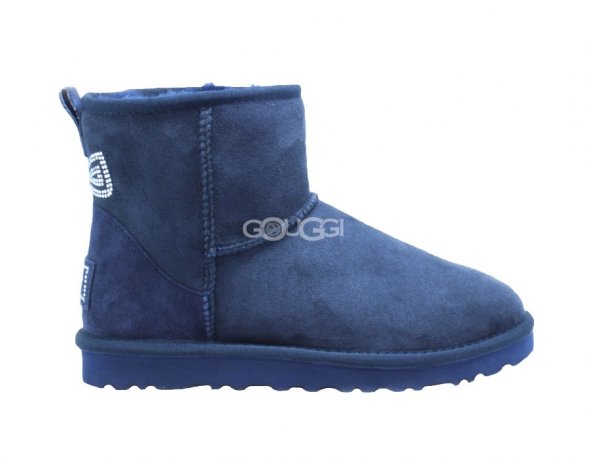 Classic Mini Crystal Bow Navy - 37
