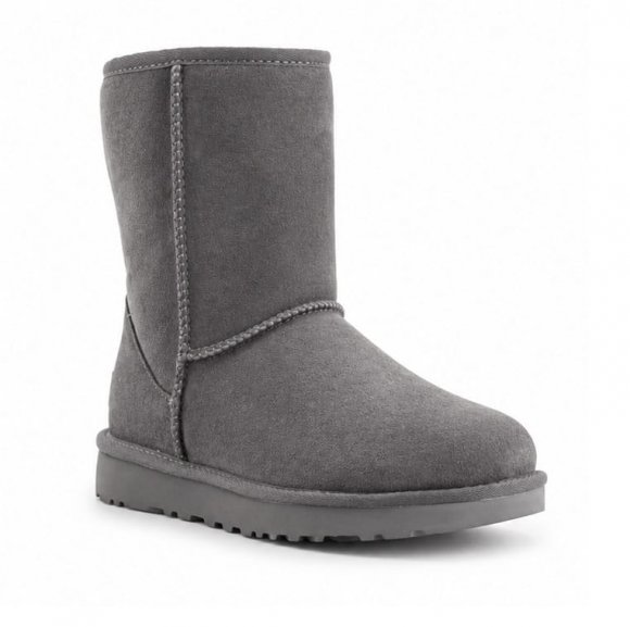 Женские короткие угги с пропиткой Ugg Classic Short II - Grey Женские короткие угги с пропиткой Ugg Classic Short II - Grey