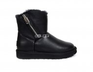 MINI OBLIQUE ZIP Black