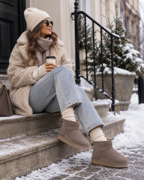 Ugg Classic Mini II - Cappuccino - Капучино, 35, Замша