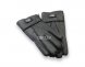 меховые перчатки мужские Leather Black 1