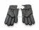 меховые перчатки мужские Leather Black 1