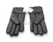 меховые перчатки мужские Leather Black 1