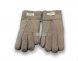 меховые перчатки мужские Leather Capuccinno