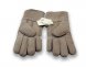 меховые перчатки мужские Leather Capuccinno
