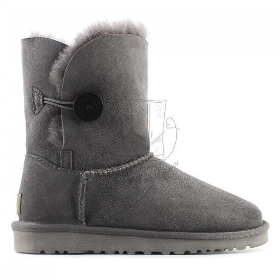 Ugg Bailey Button II Boot - Grey - серый, 40, Замша Ugg Bailey Button II Boot - Grey - серый, 40, Замша