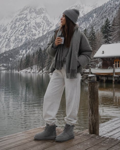 Ugg Neumel - Grey - серый, 37, Замша
