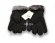 Меховые перчатки мужские Suede Black