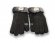 Меховые перчатки мужские Suede Black