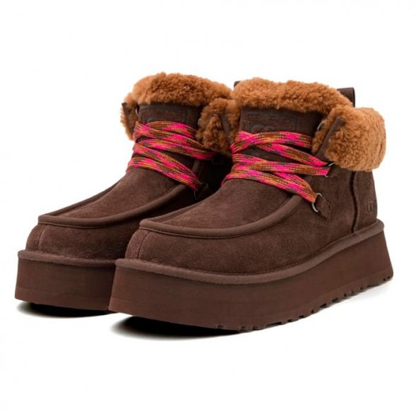 Ugg Funkarra Cabin Cuff - Burnt Cedar - Бордовый, 36, Замша